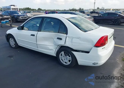 2001 Honda Civic Lx from USA, damaged, VIN 2HGES16501H613792